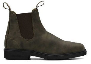 Blundstone #1306 Rustic Brown Chisel Toe Dress Boots - Non Safety